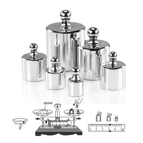 3pcs 50g steel - steel, calibration